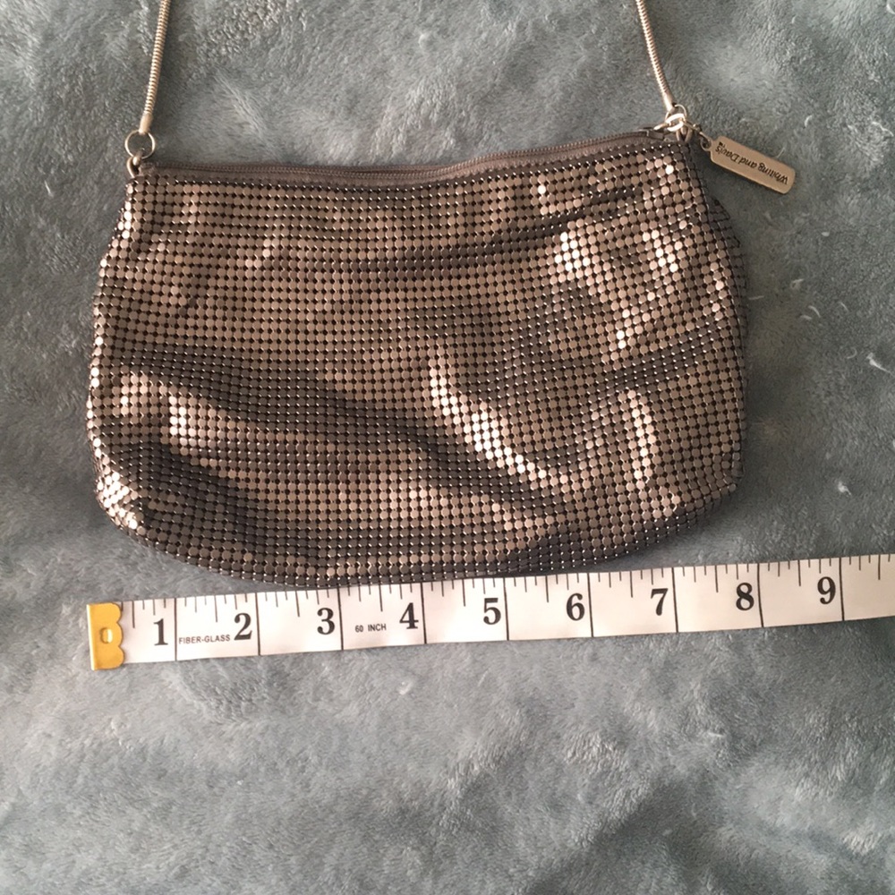 Vintage Whiting and Davis metal crossbody